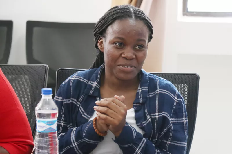 Miriam Achieng during an interview at the Confucius Institute on August 27,2026/LEAH MUKANGAI