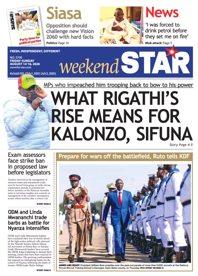 Briefs: What Rigathi's rise means for Kalonzo, Sifuna