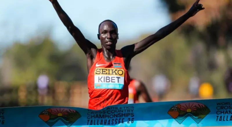Frankline Kibet at the World Cross Country championships/ FILE