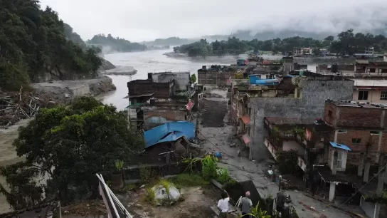 A thick layer of silt, exceeding 1m in depth, has blanketed some of the worst-hit areas in Gyirong, which makes it very easy for people to get trapped, according to CCTV.