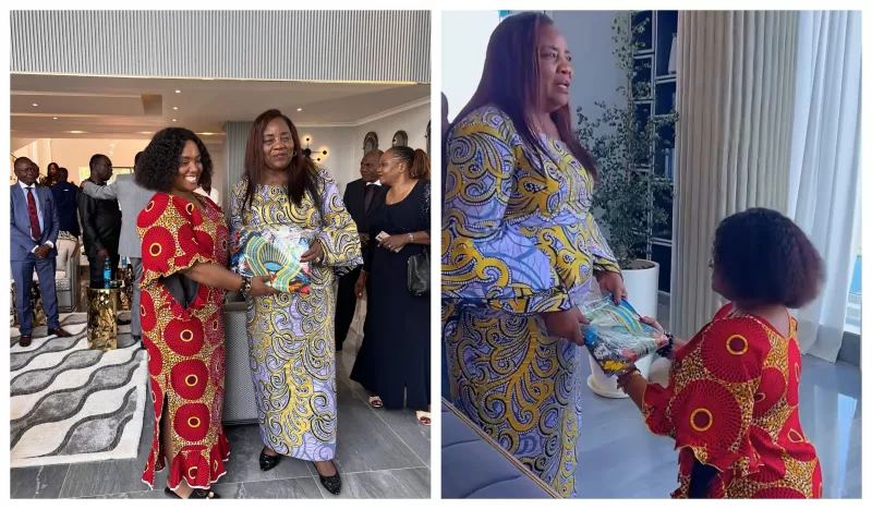 Kenyans Divided Over Christina Shusho Kneeling To Mama Ida