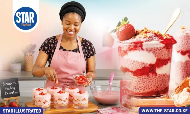Strawberry pudding dessert: What you need