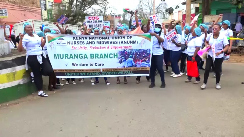 Health services disrupted as Murang'a nurses join nationwide strike