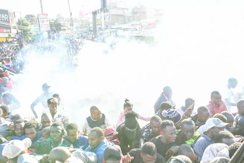 Teargas fired at Linda Mwananchi rally in Meru