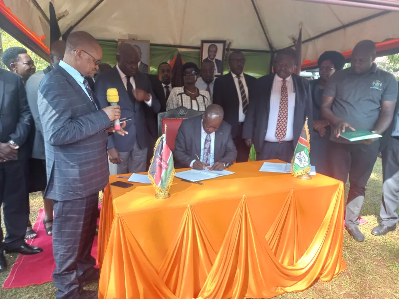 Ottichilo unveils new county structure to cut wage bill, improve service delivery