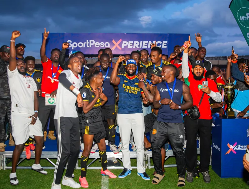 Manchester United fans celebrate at Nyayo Stadium/ HANDOUT