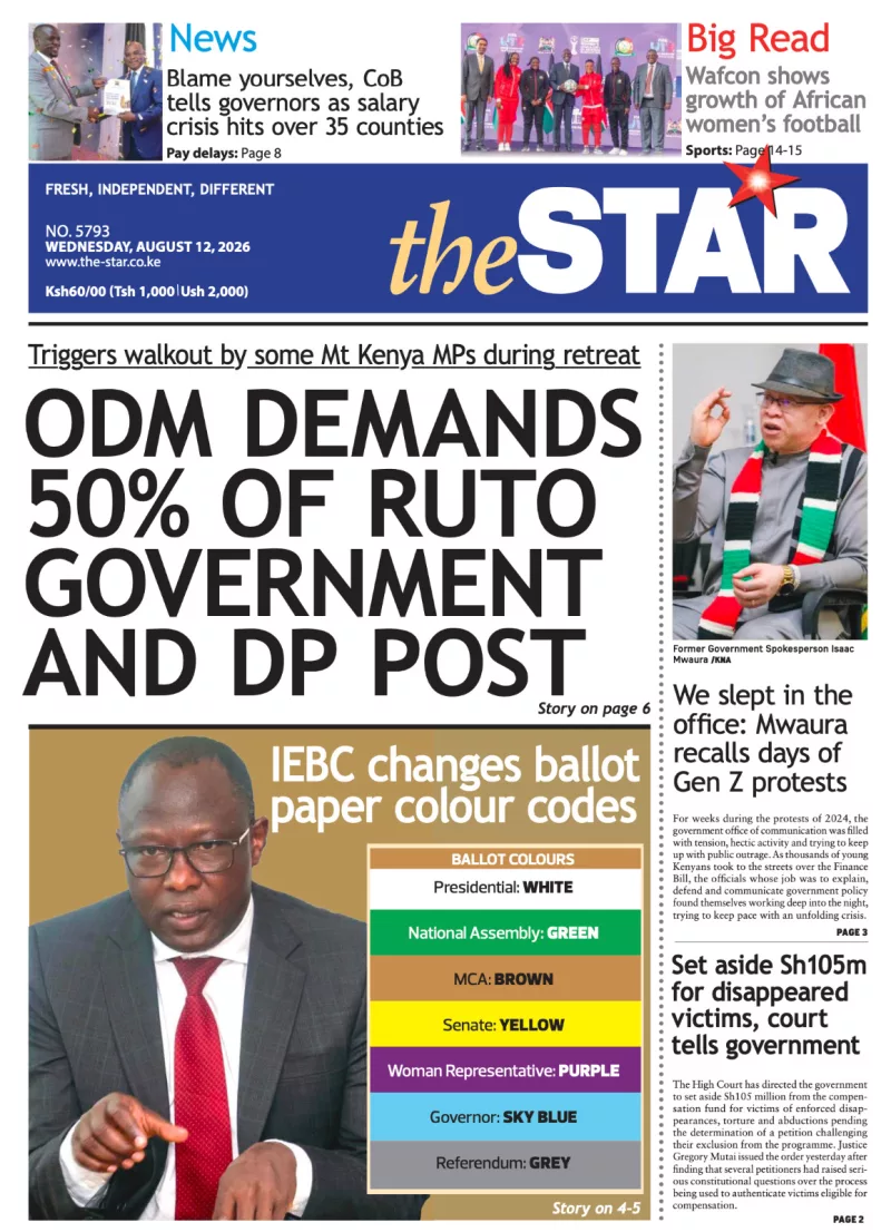 ODM demands DP post, 50% of Ruto government