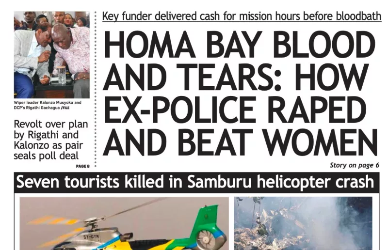 Homa Bay tears: Women beaten, raped by ex-cops