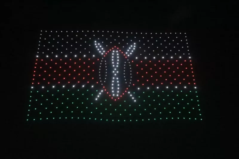 China lights Nairobi skyline in spectacular 500-drone show