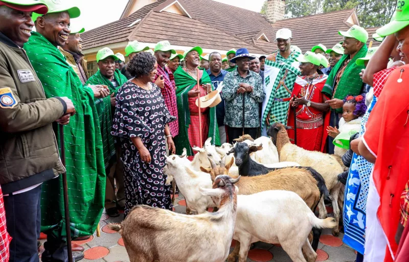 Gachagua gifted goats during Narok Maa delegation visit