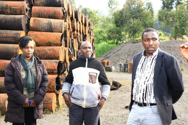 Kangema residents oppose relocation of road materials