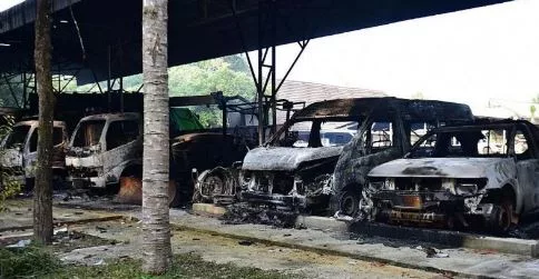 Dozens of arson attacks hit southern Thailand