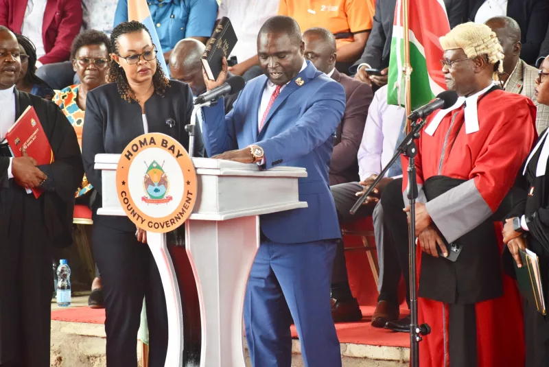 Danish Onyango sworn in as Homa Bay deputy governor