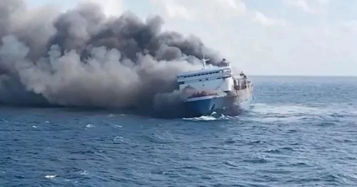 Five dead, 41 missing, after Indonesia ferry catches fire