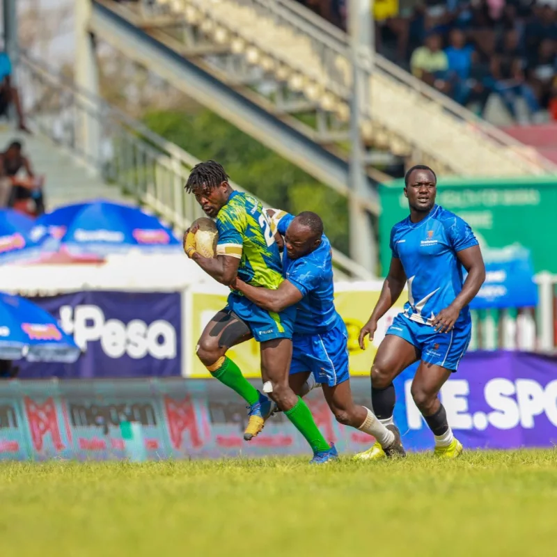 Samuel Wafula tackles George OORO
