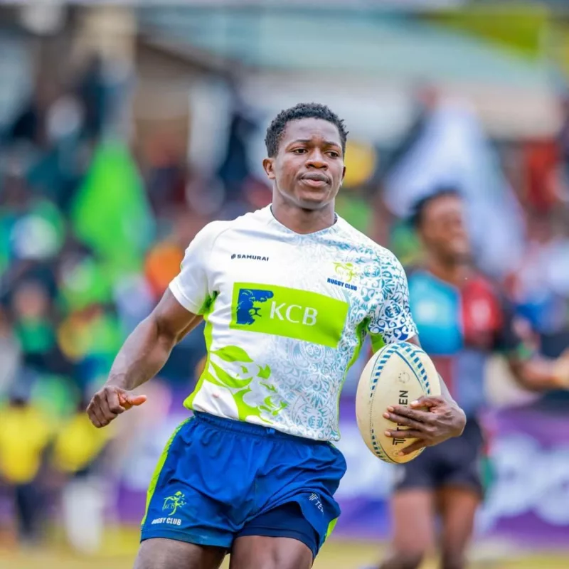 KCB winger Floyd Wabwire in action against Quins