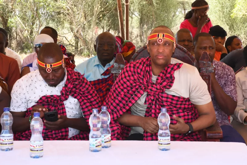 Isiolo Governor Abdi Guyo during a meeting in Isiolo on Saturday