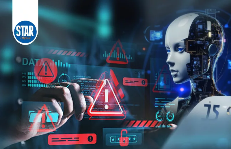 What perceptions do leaders have of key AI security risks?