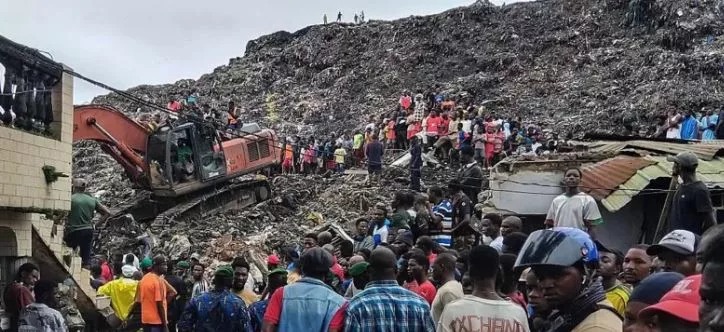 Guinea rubbish landfill collapse kills 30