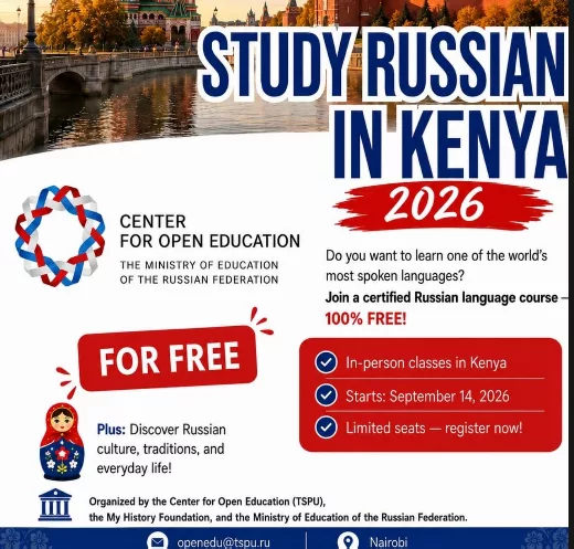 Nairobi residents to learn Russian for free