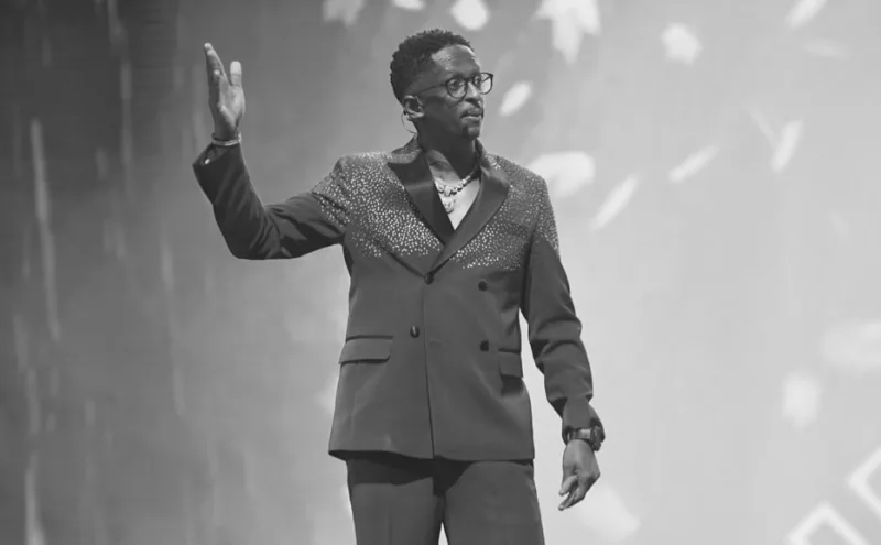 Njugush Honours Mugithi Icon John DeMathew