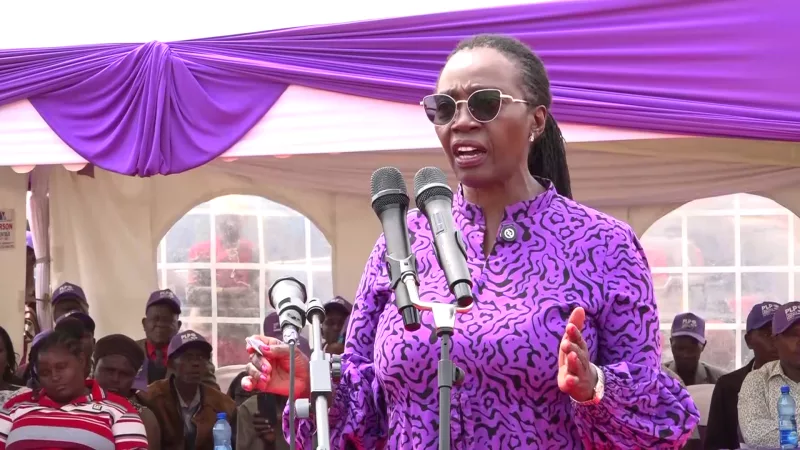 End politics of goonism, Karua tells state