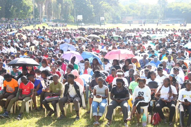 Maseno University 2026/2027 first-year students at the institution during their orientation.