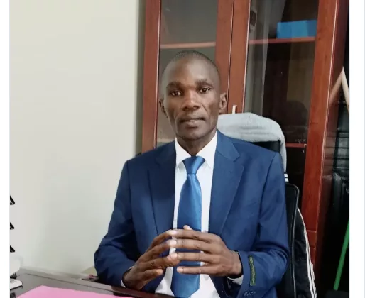 Human rights defender David Khaemba in his office in Kakamega town/IMAGE/HILTON OTENYO