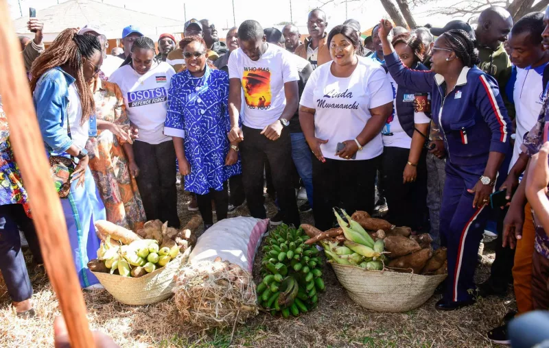 Sifuna showered with farm produce in Meru