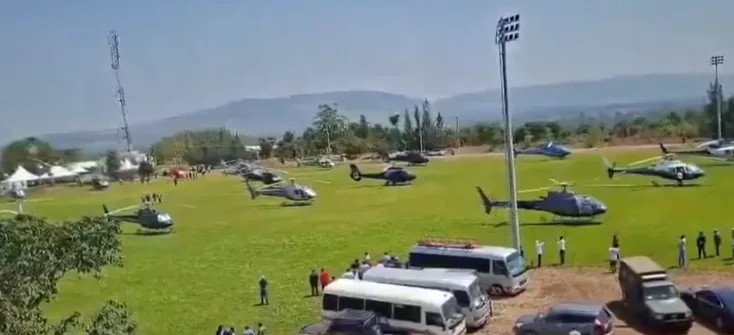 Choppers, VIPs roll into Narok for Charlene Ruto's Koito