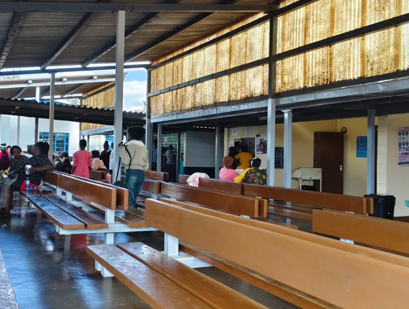 A waiting bay at Murang'a county referral hospital in Murang'a town/