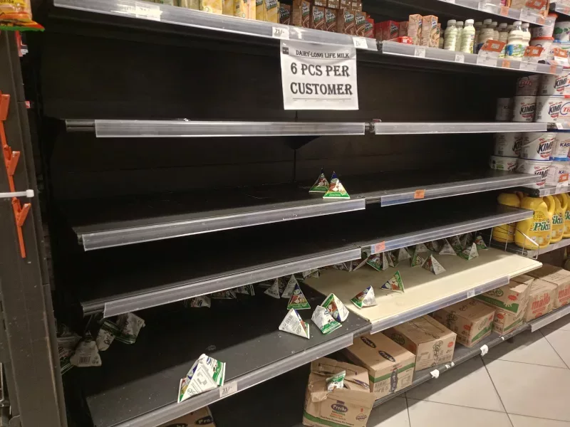 MILK SHORTAGE