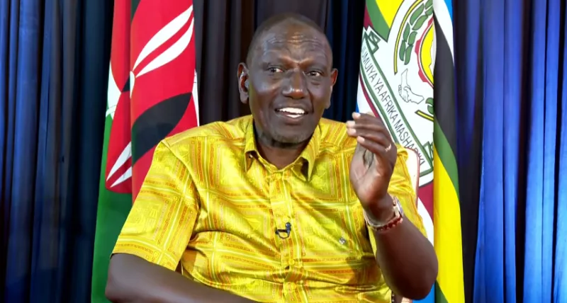 Put this place on generator! Ruto says after power disrupts interview