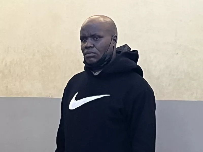 GSU  officer Nathan Kirwa before court in Eldoret