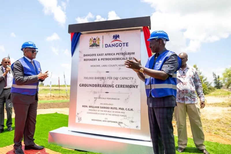 [PHOTOS] Ruto, Dangote launch Sh2tn Lamu refinery