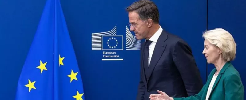 Ursula von der Leyen and Mark Rutte accused Russia of becoming increasingly reckless in its attacks on Europe/screengrab, bbc