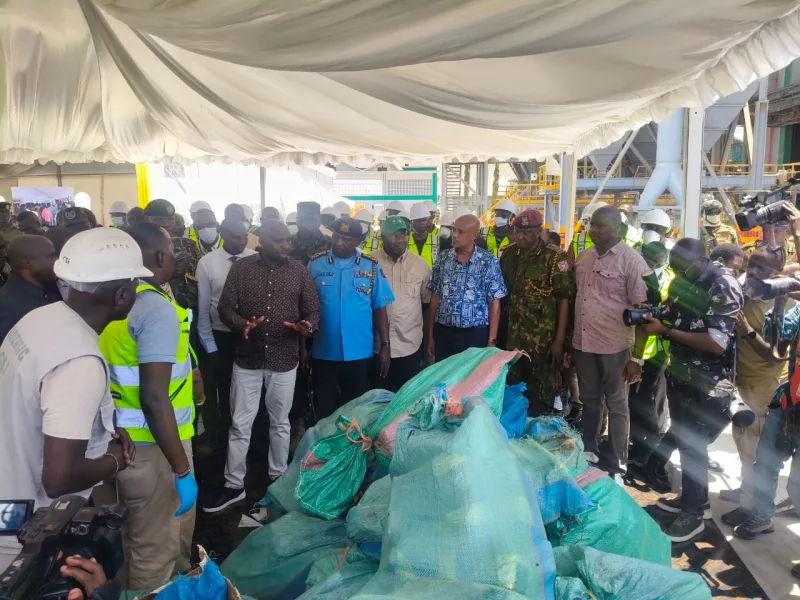 CS Murkomen talks tough on drugs as he leads destruction of Sh8.2bn meth