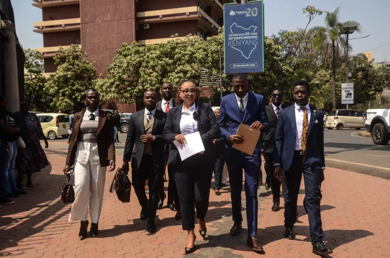 Lawyers led by Advocate Ekaterina Handa from Gitonga, Kinyanjui &amp; Co. Advocates, when he presented the Statutory Instruments (Amendment) Bill at the National Assembly at Parliament Buildings on September 3, 2026