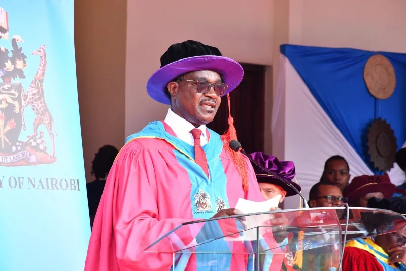 Ogamba urges UoN graduands to turn knowledge into solutions