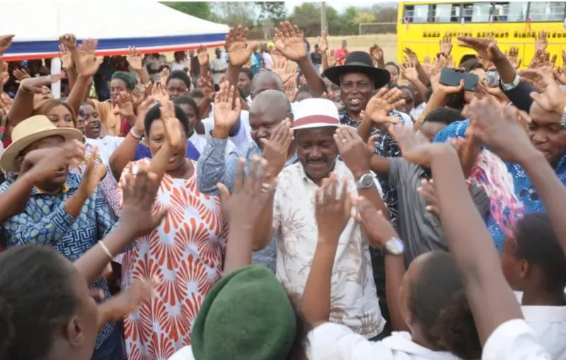 [PHOTOS] Kalonzo hands over new bus to Mama Pauline Kalonzo Girls High