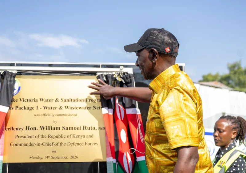 Ruto unveils Sh8.4bn Kisumu water, sewerage project