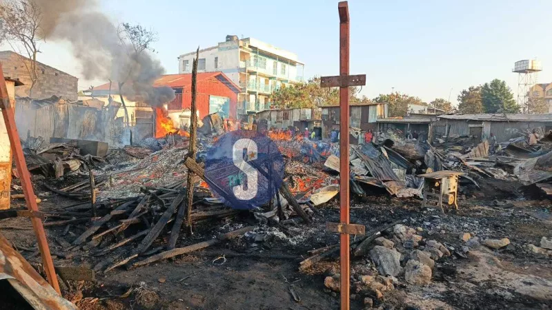 [PHOTOS] Kibuye Market fire: Charred stalls, burnt merchandise