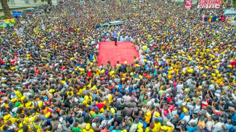 Ruto tears into opposition: “Those people wako down kabisa”