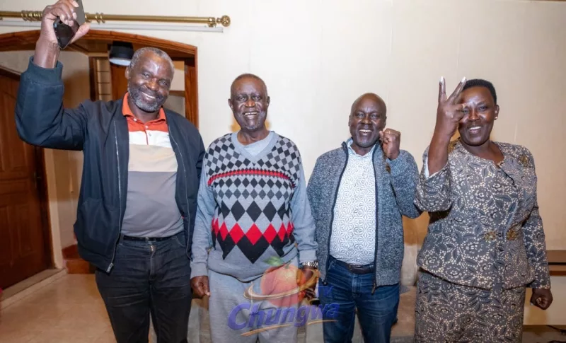 ODM party leader and Siaya Senator Oburu Odinga (second left) with a delegation from Senate/HANDOUT