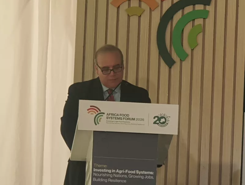 FAO Chief Economist Maximo Torero makes remarks at the ongoing Africa Food Systems Forum 2026/Gilbert Koech.