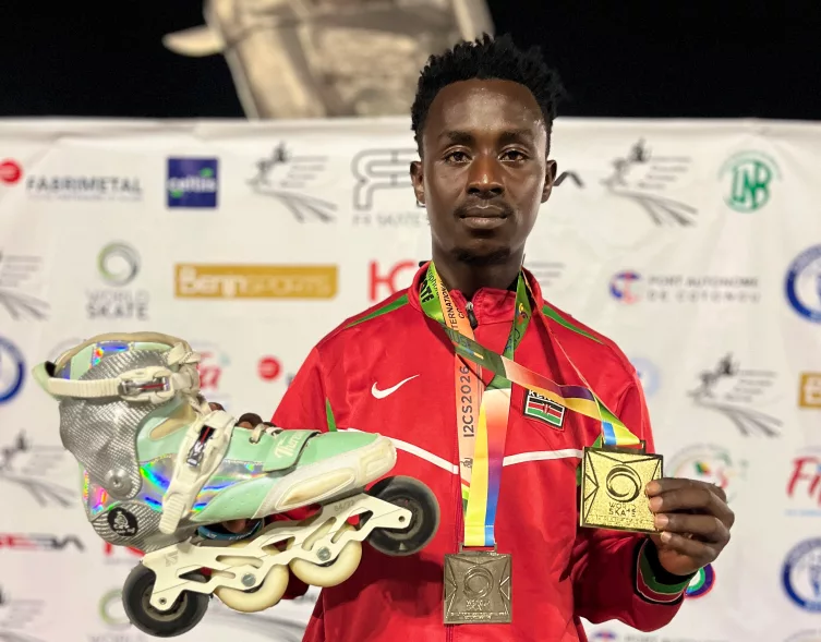 Skater Kevin Kiarie Ruhiu. /X