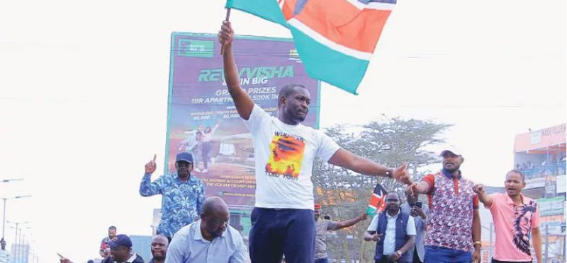 Sifuna's Sh50 bucket: 'I want to carry it to State House'