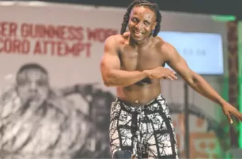 Nigerian dances non-stop for seven days in world record bid