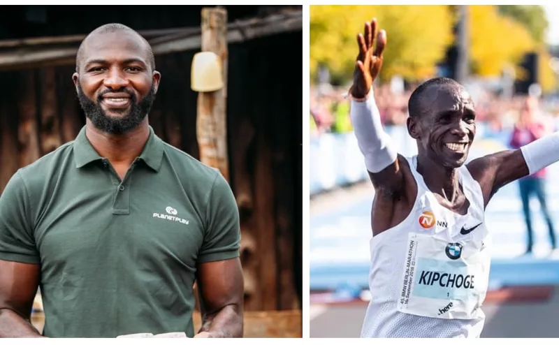 Dennis Ombachi and Eliud Kipchoge Reconnect T10 Years After Rio 2016