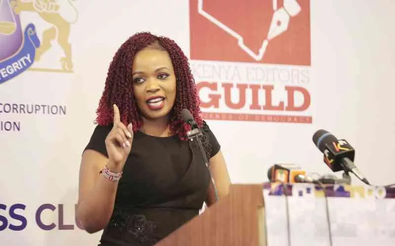 The Kenya Editors Guild President Zubeidah Kananu/HANDOUT
